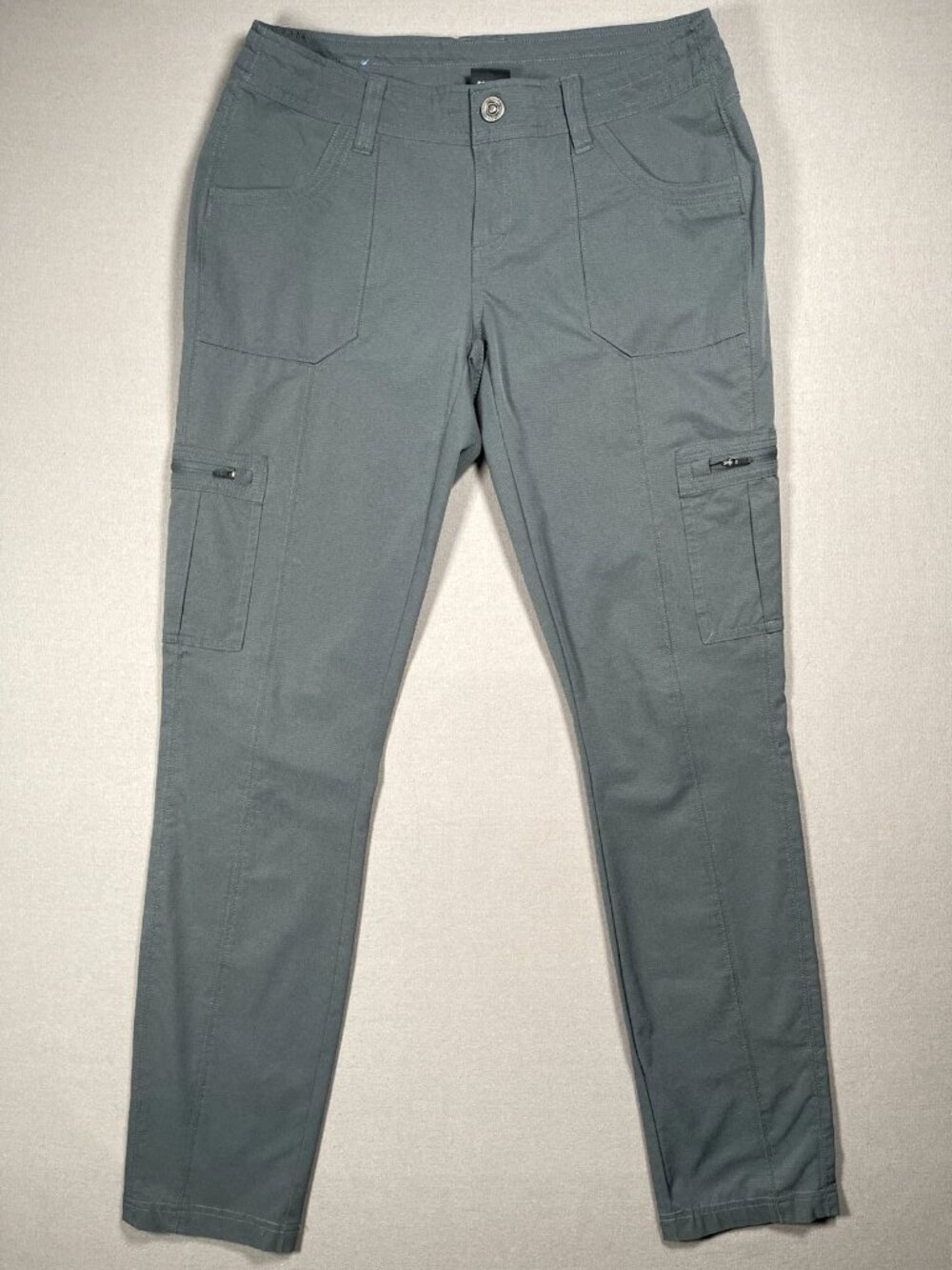 Kuhl Horizn Raven Outdoor Hiking Dark Gray Skinny Pants 6276 - Women Size 4 X 31